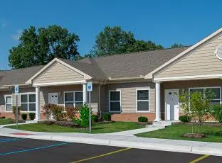 Entrance to American House East I Villas, an Independent senior living community in Roseville, Michigan